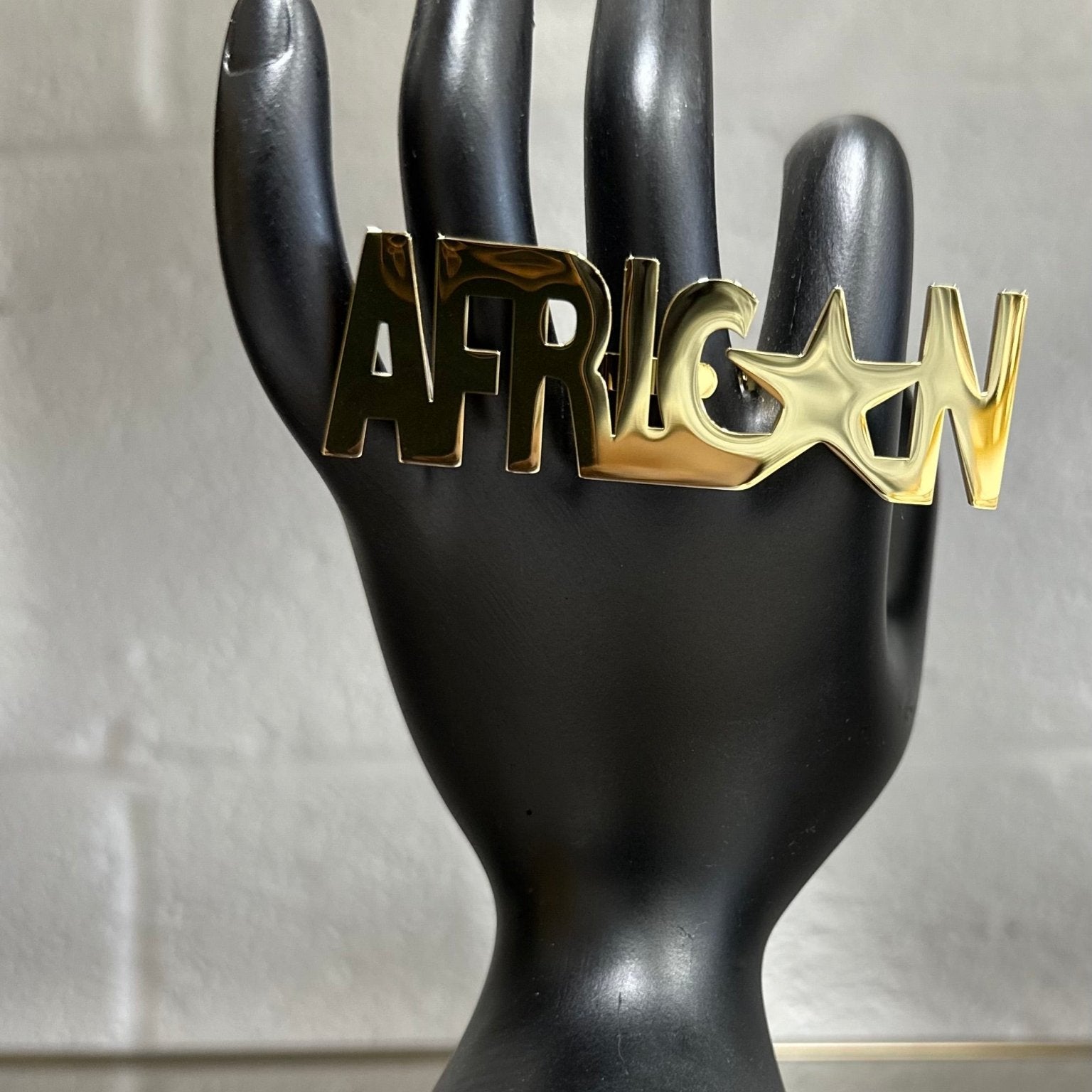 I am African Gold Star Ring - Unisex - Trufacebygrace