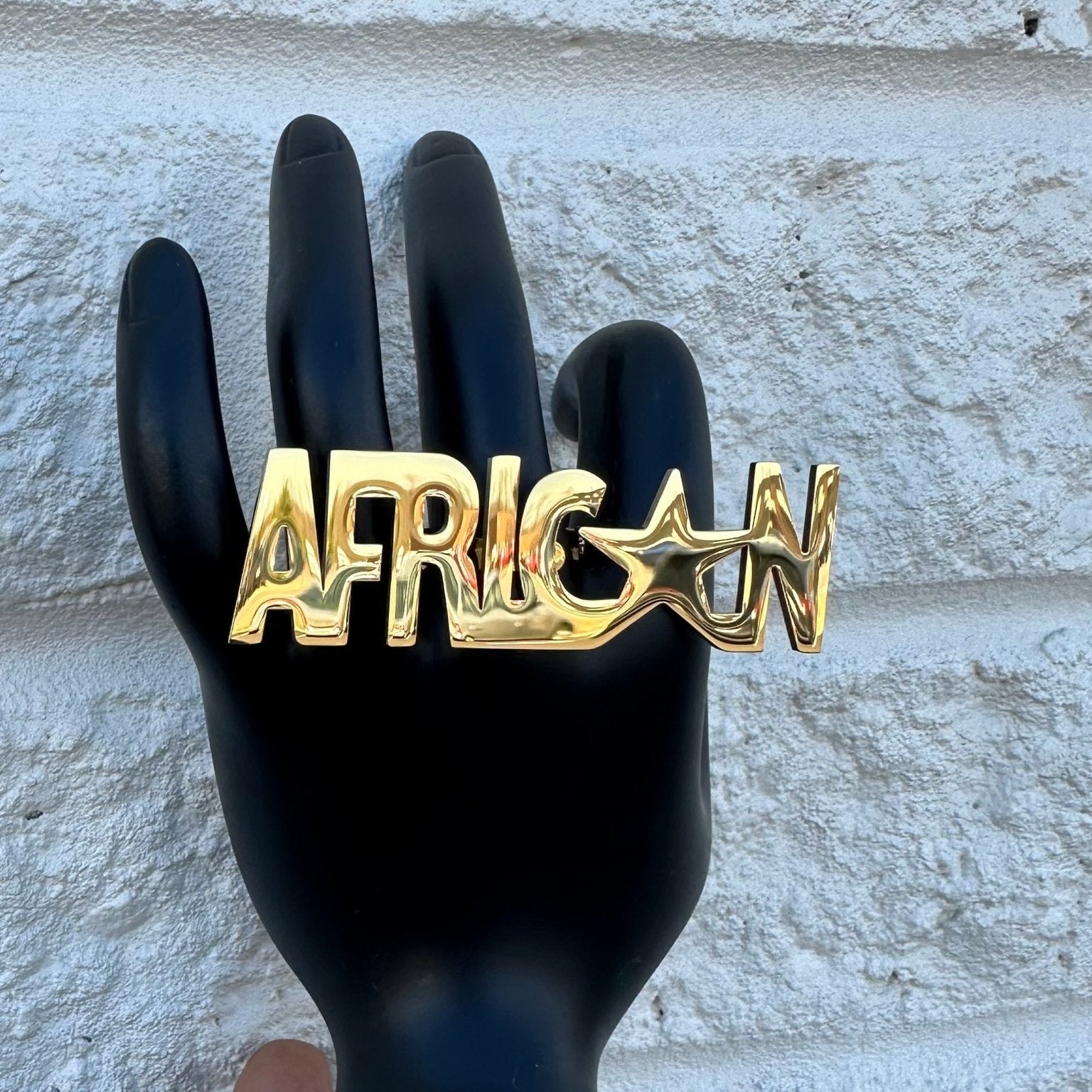 I am African Gold Star Ring - Unisex - Trufacebygrace