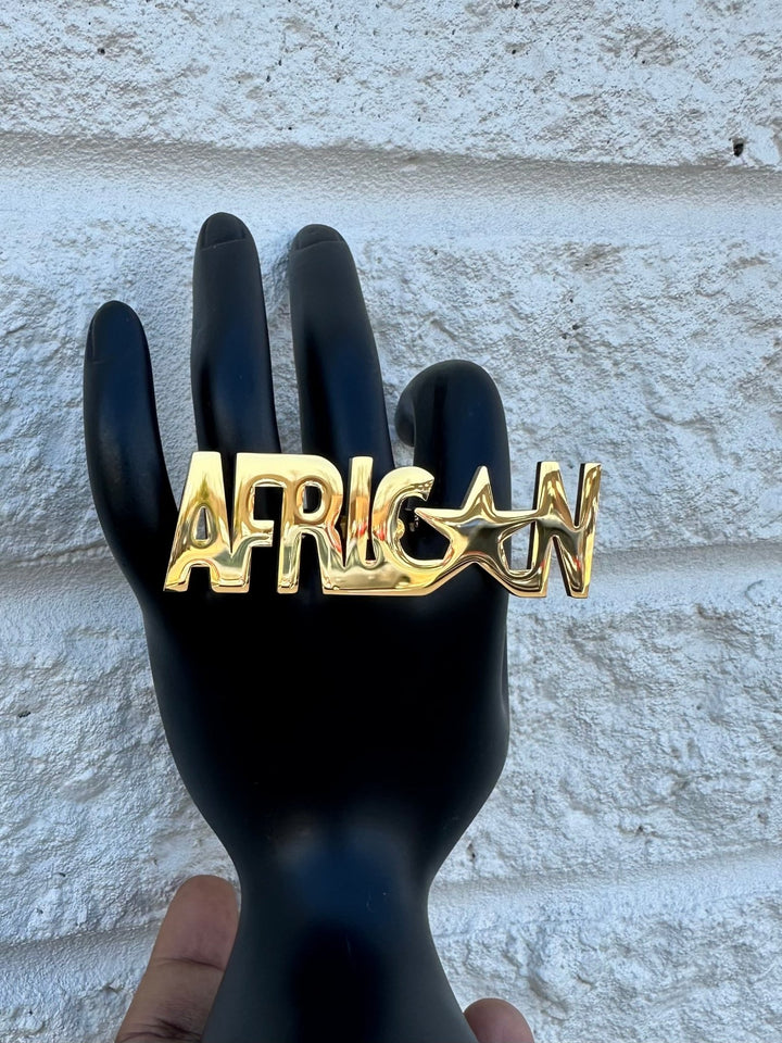 I am African Gold Star Ring - Unisex - Trufacebygrace