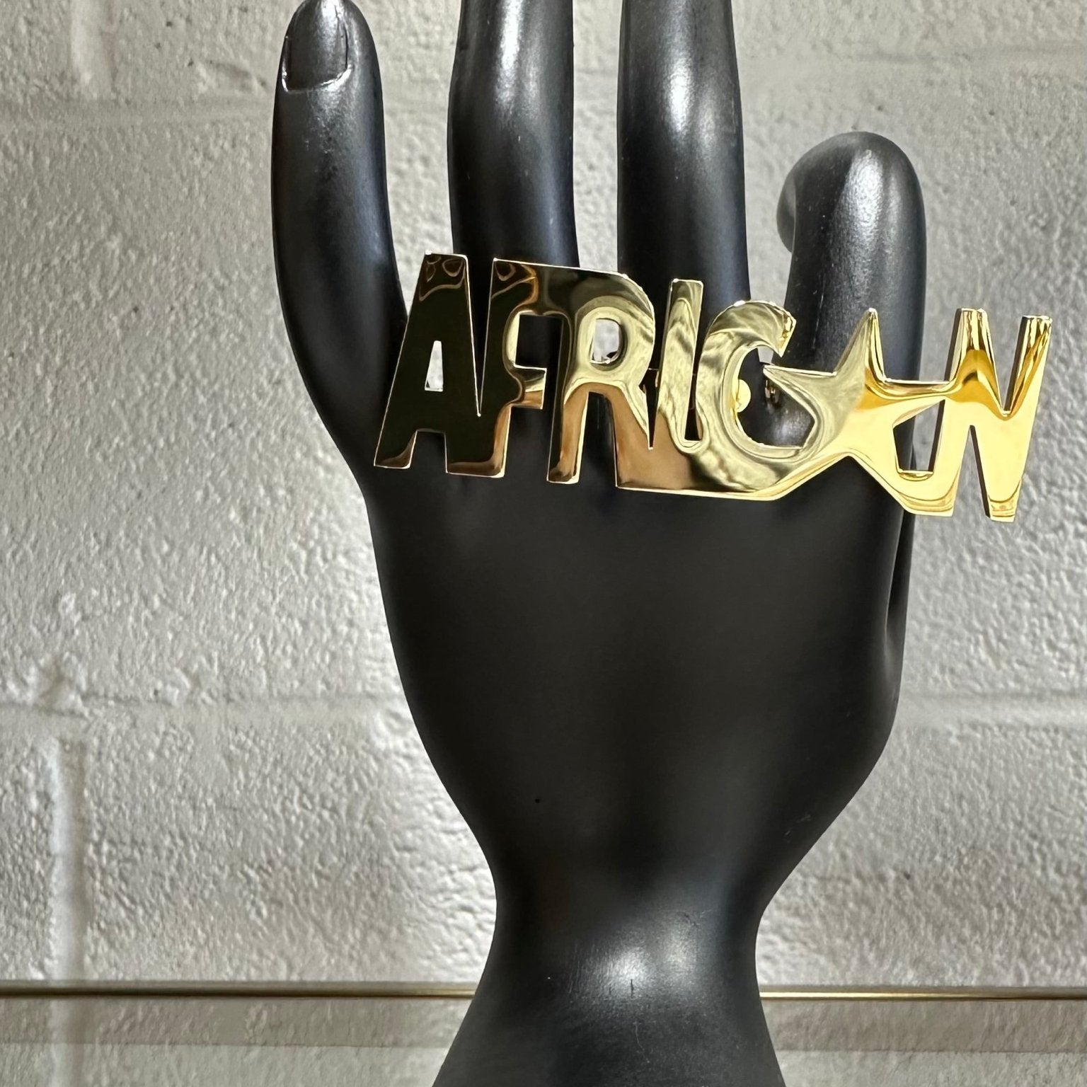 I am African Gold Star Ring - Unisex - Trufacebygrace