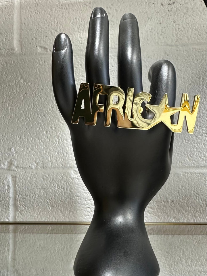 I am African Gold Star Ring - Unisex - Trufacebygrace