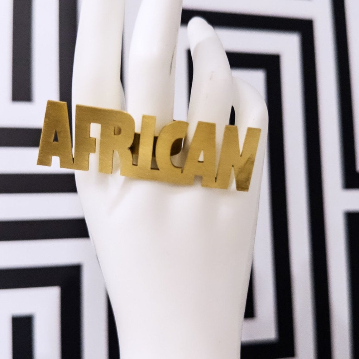 I am AFRICAN Statement Ring - Trufacebygrace