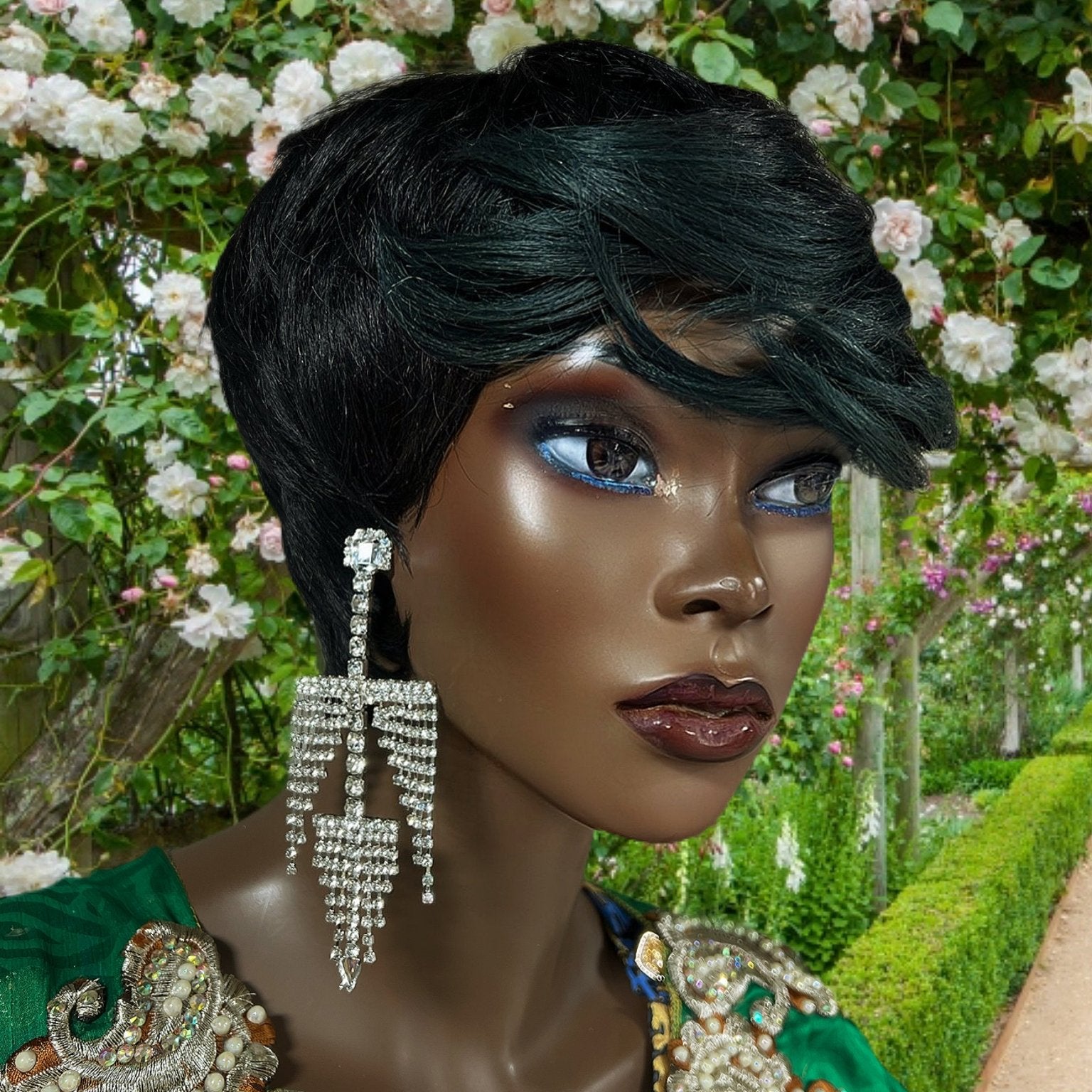 I am Woman Rhinestone Earrings - Trufacebygrace
