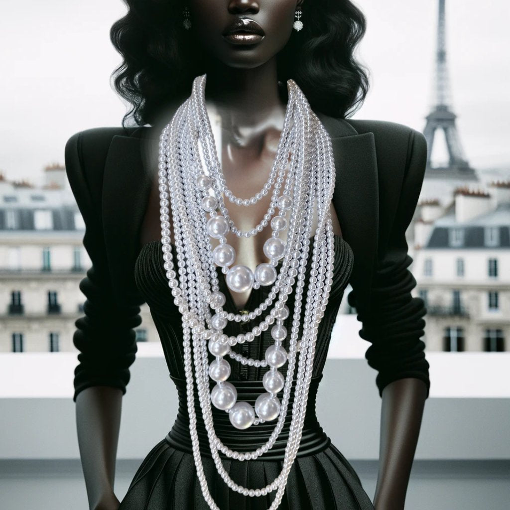 Ife Obinrin Layered Pearl Necklace set - Trufacebygrace