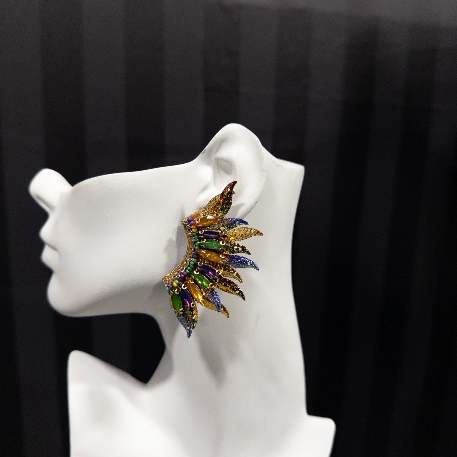 Iridescent Wings Stud Earrings - Trufacebygrace
