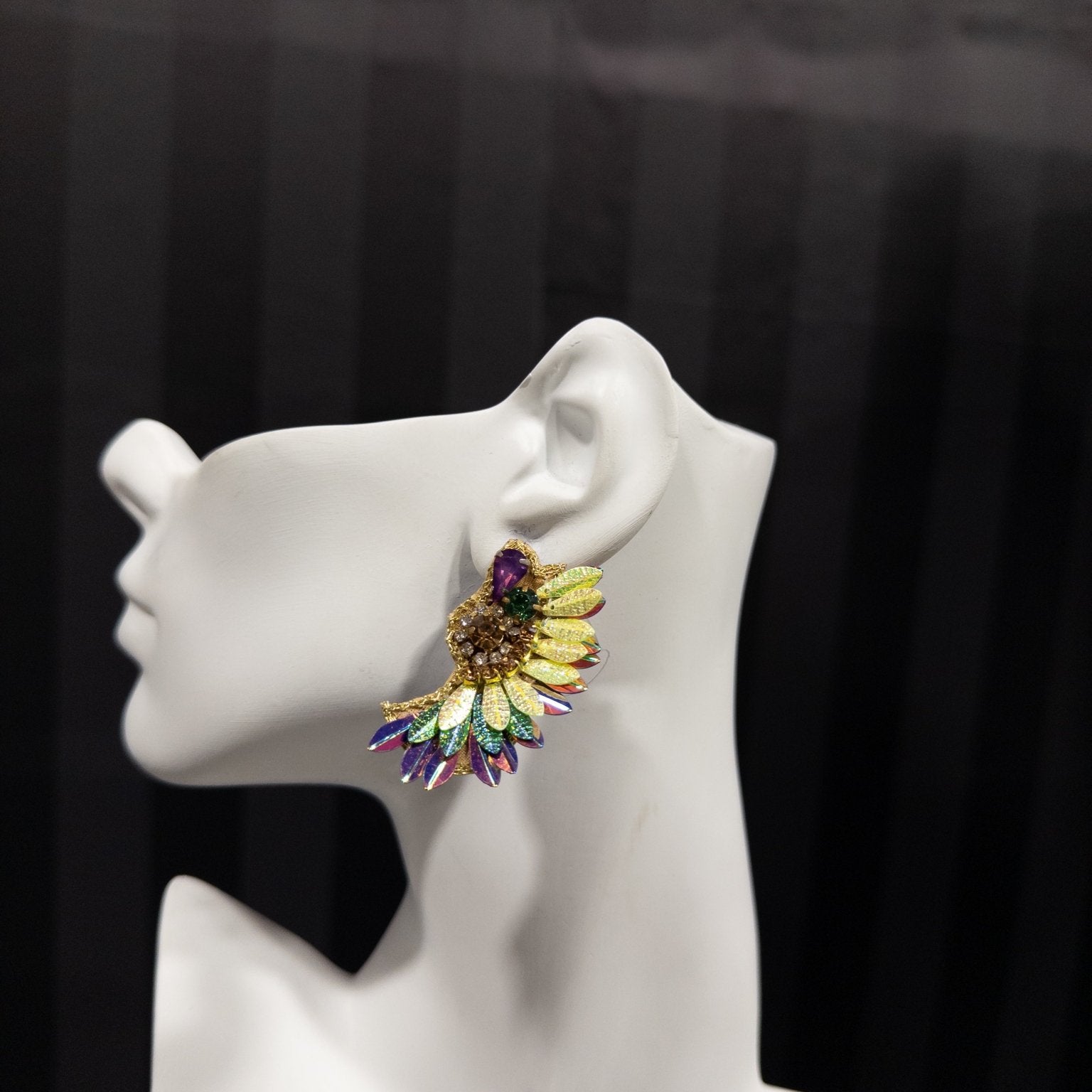 Iridescent Wings Stud Earrings - Trufacebygrace