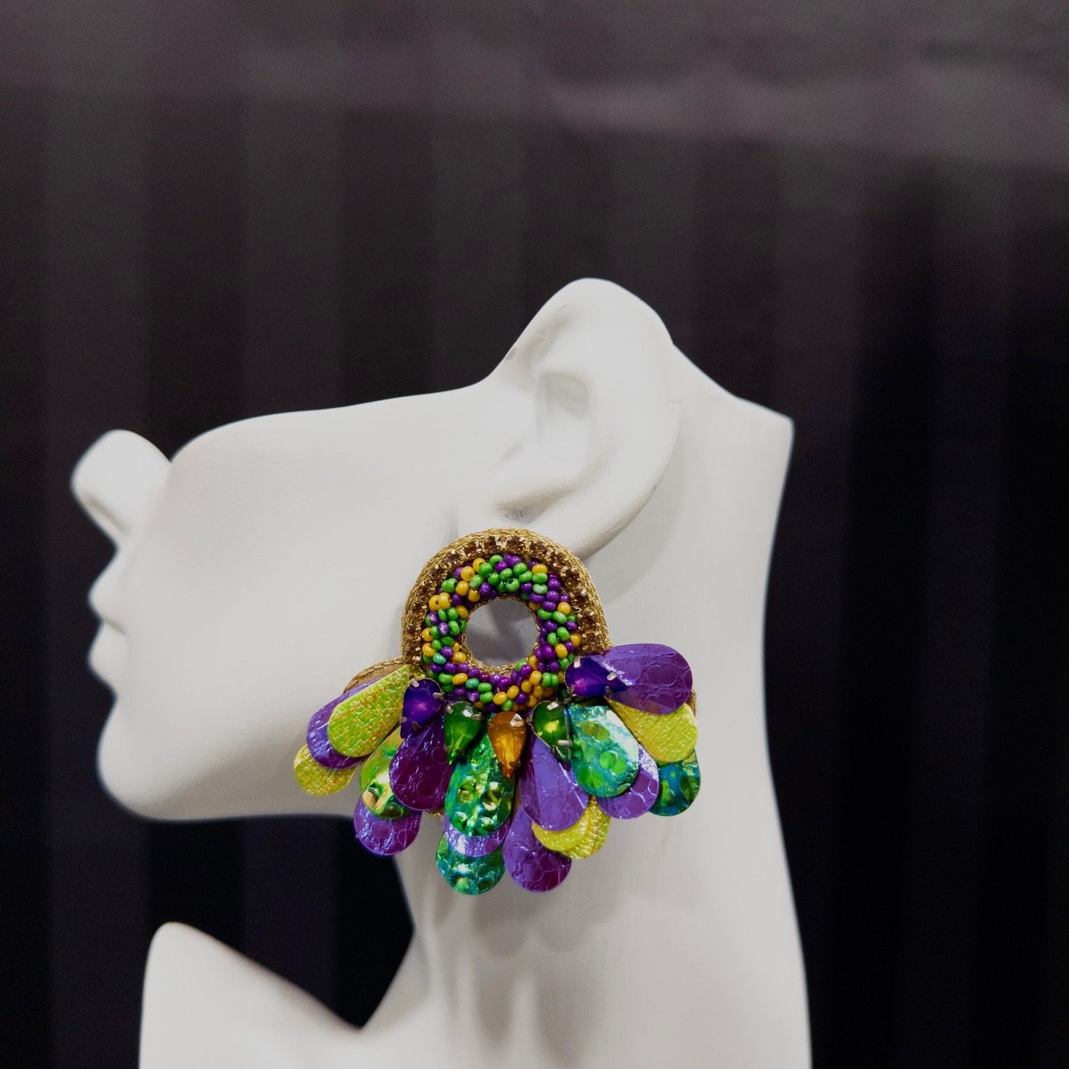 Iridescent Wings Stud Earrings - Trufacebygrace