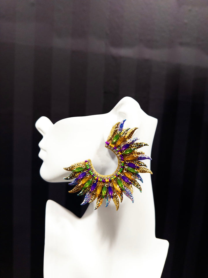 Iridescent Wings Stud Earrings - Trufacebygrace