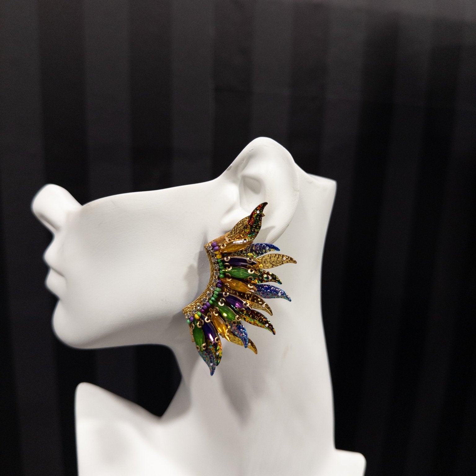 Iridescent Wings Stud Earrings - Trufacebygrace