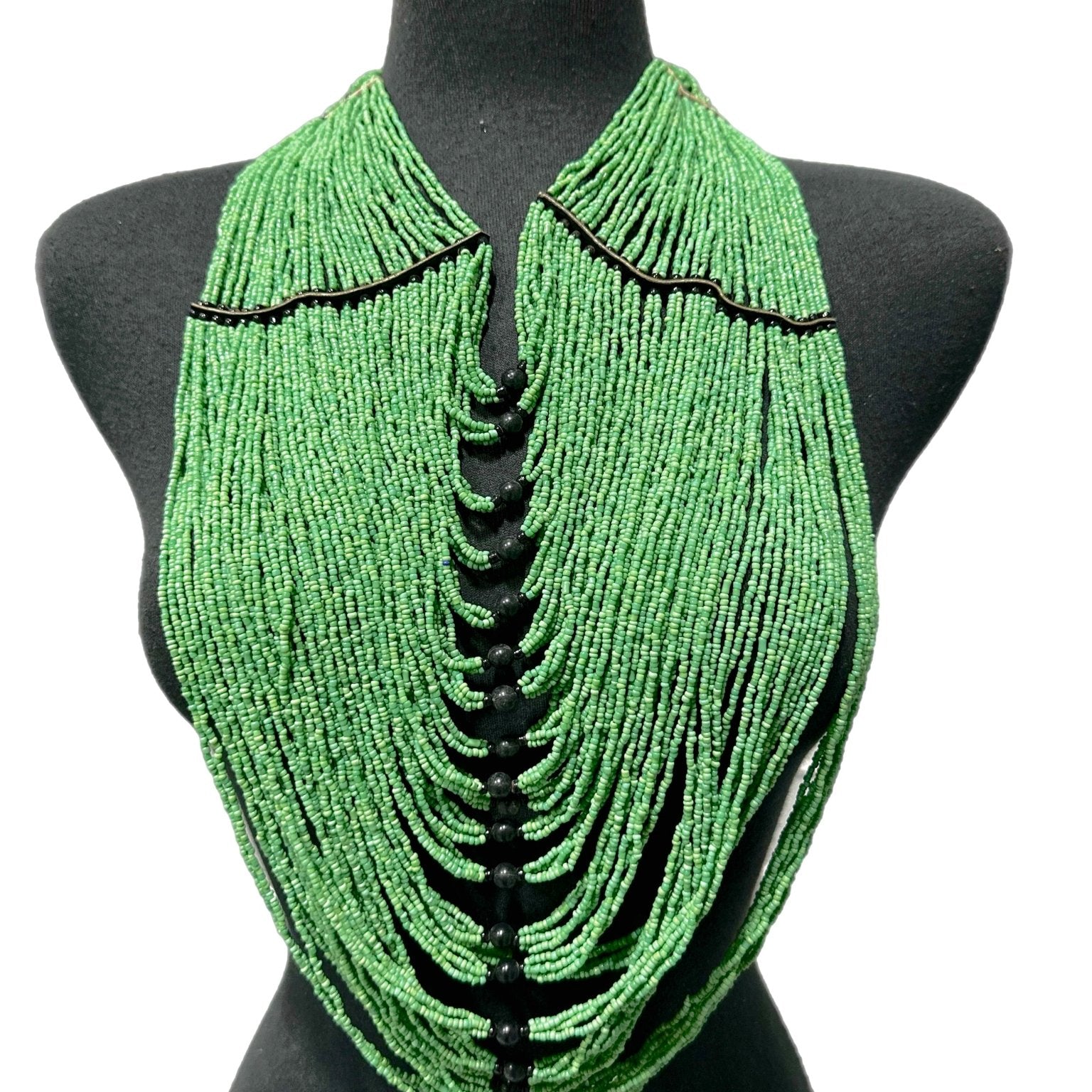 Jakobu multi strand beaded Necklace - Trufacebygrace