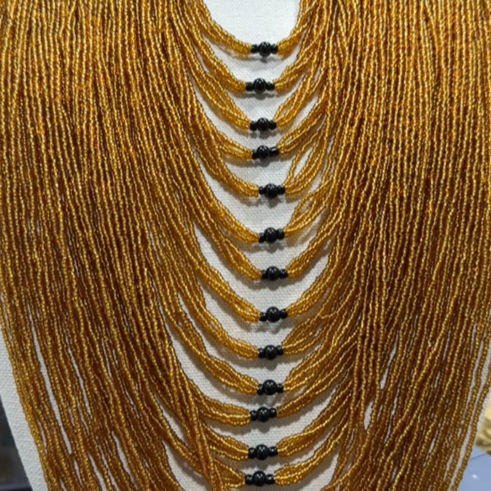 Jakobu multi strand beaded Necklace - Trufacebygrace