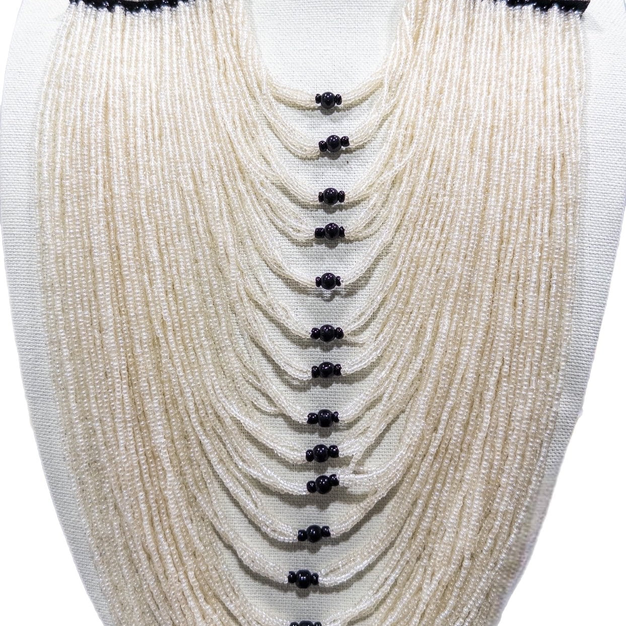 Jakobu multi strand beaded Necklace - Trufacebygrace