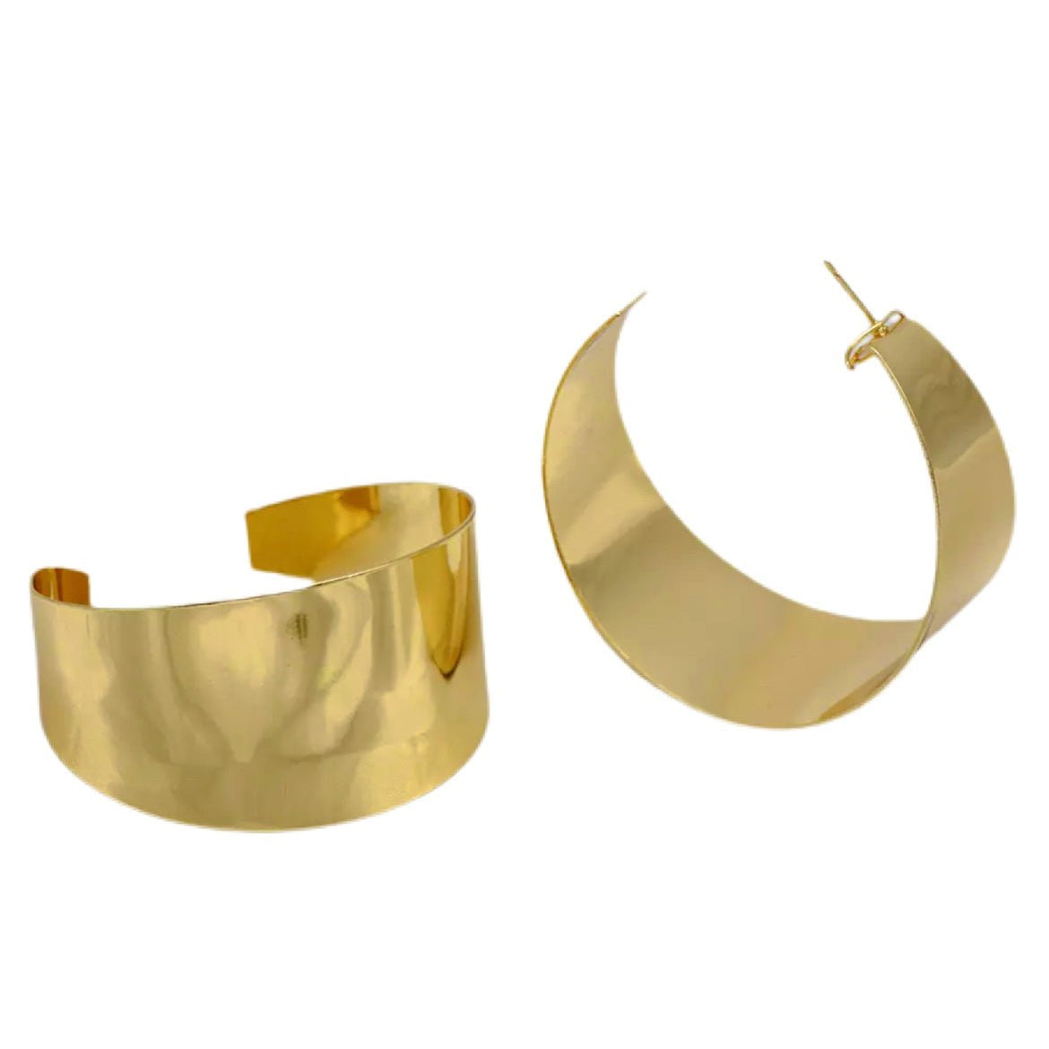 Jitu Chunky hoops Earrings - Trufacebygrace