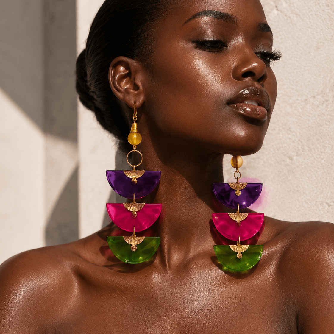 Kaleido Statement Earrings - Trufacebygrace