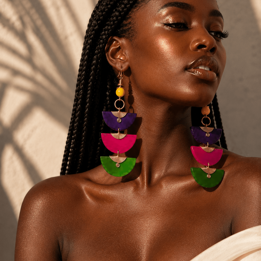 Kaleido Statement Earrings - Trufacebygrace