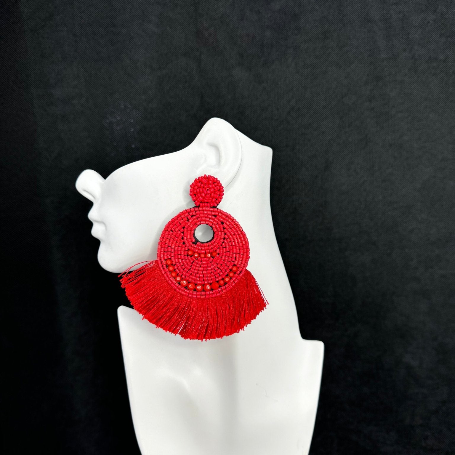 Karumba Beaded and Fringe Earrings - Trufacebygrace