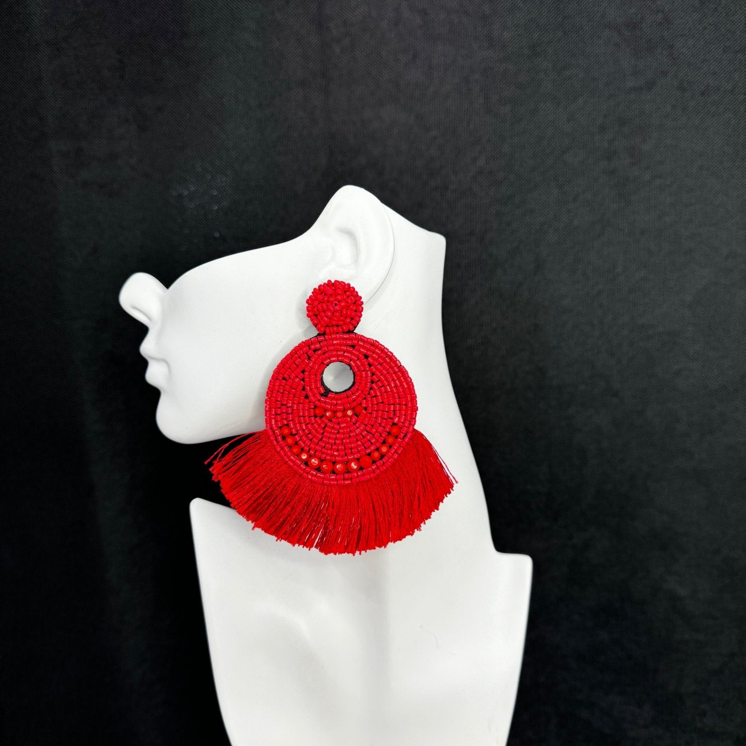 Karumba Beaded and Fringe Earrings - Trufacebygrace
