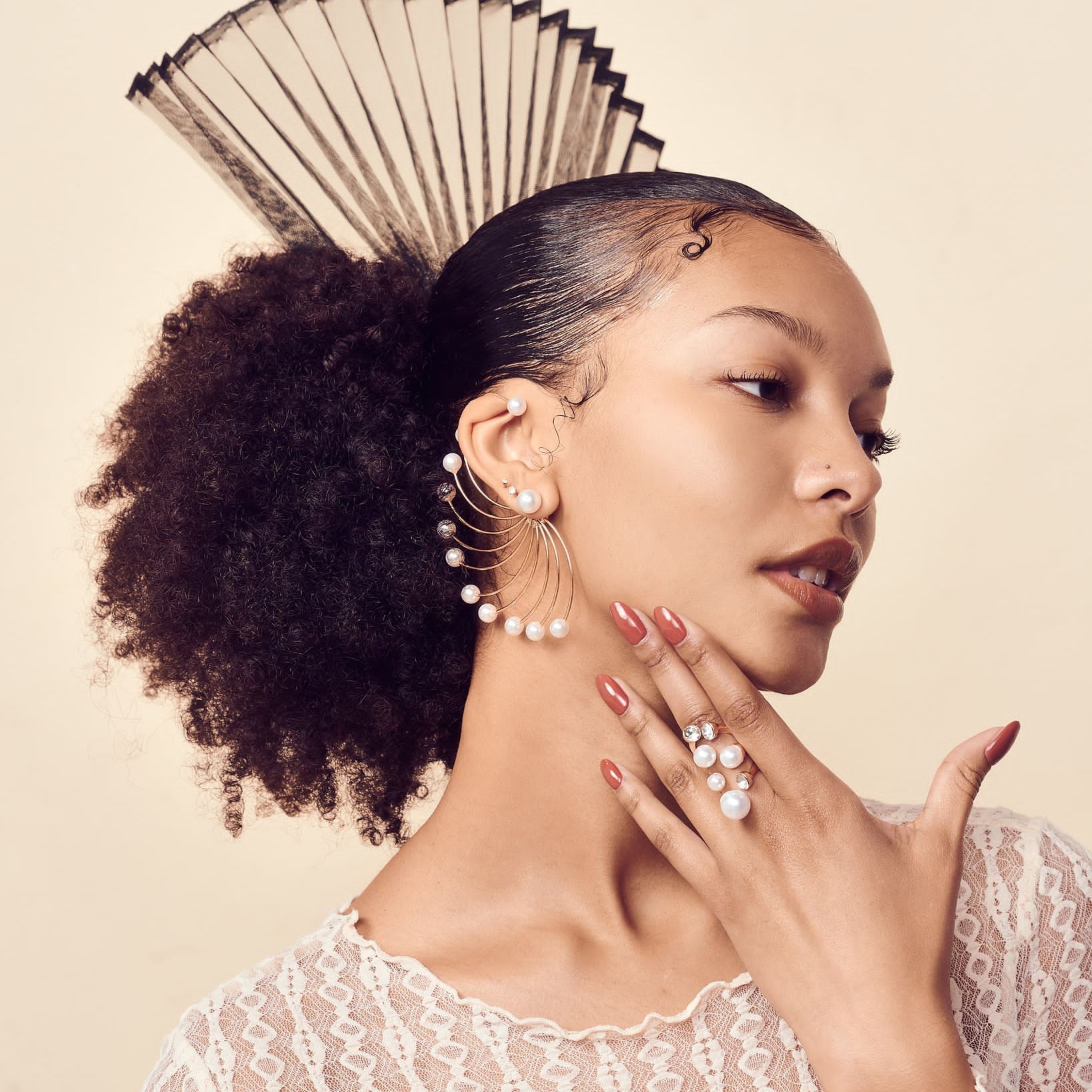 Katawaso Pearl Earring Clip / cuff - Trufacebygrace
