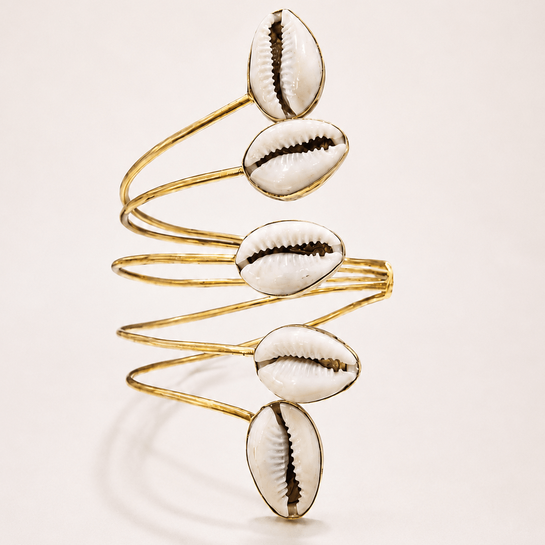 Kipepeo Cowry Coil Bracelet - Trufacebygrace