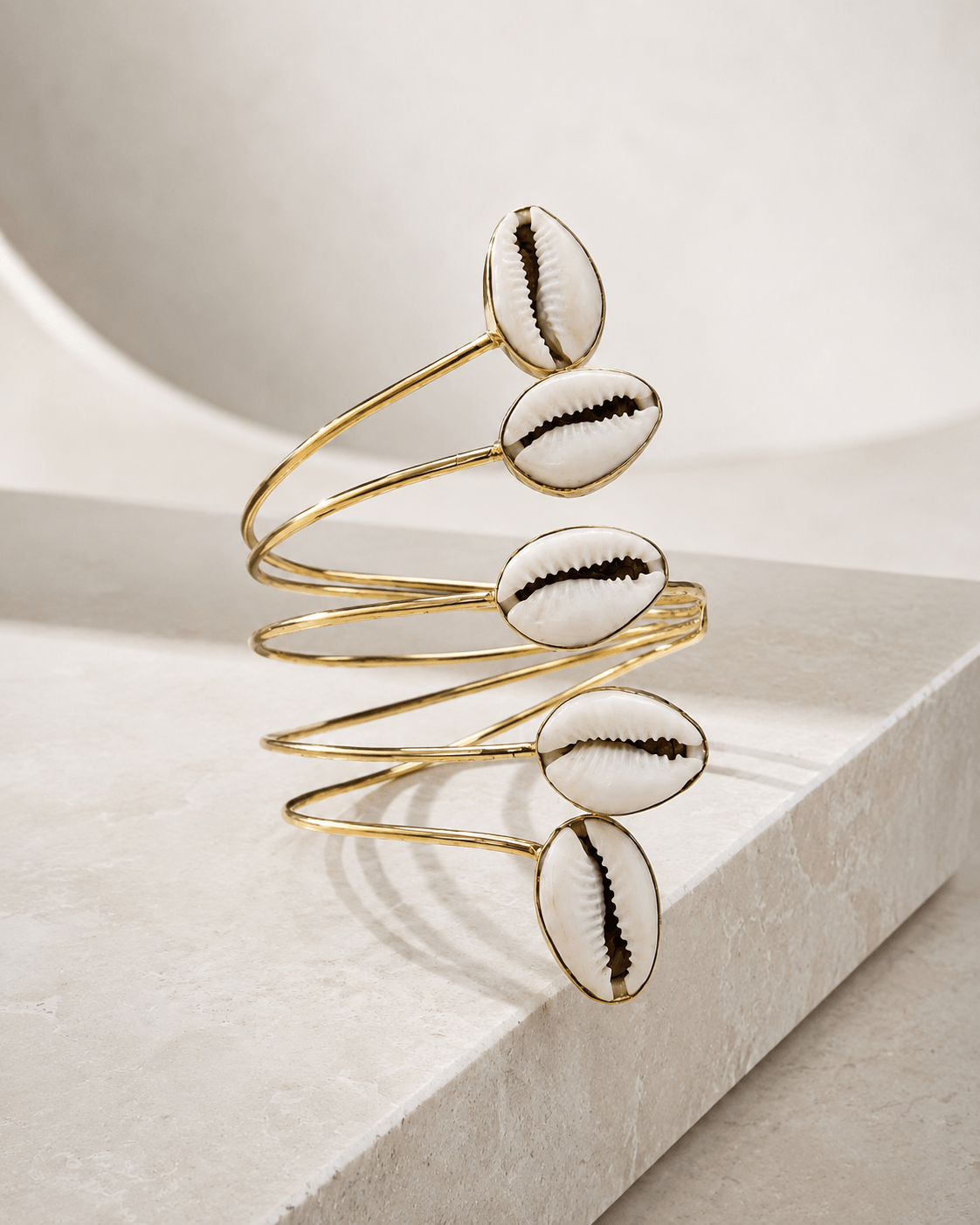 Kipepeo Cowry Coil Bracelet - Trufacebygrace