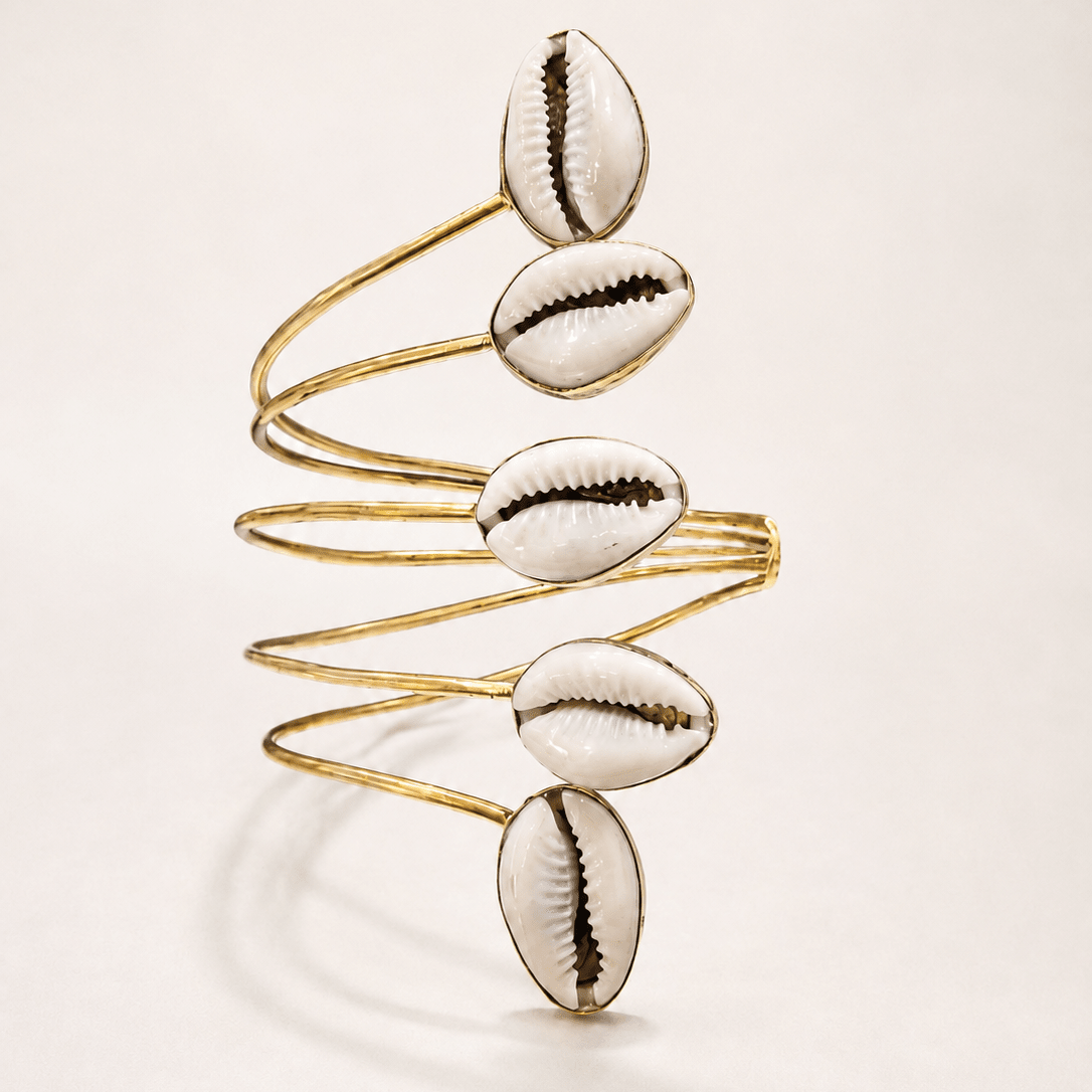 Kipepeo Cowry Coil Bracelet - Trufacebygrace