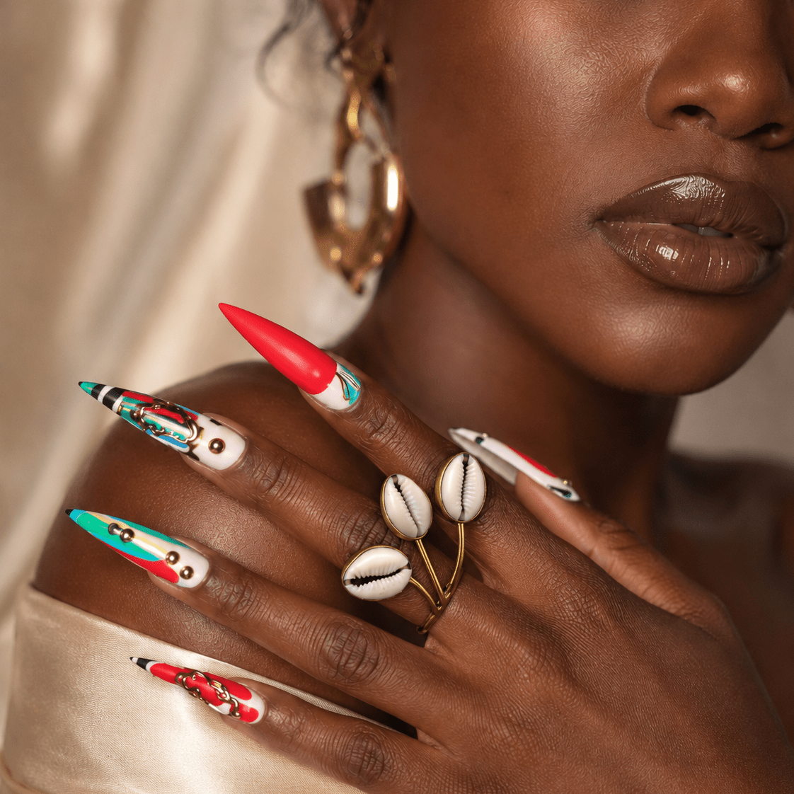 Kipepeo Cowry Shell Ring - Trufacebygrace