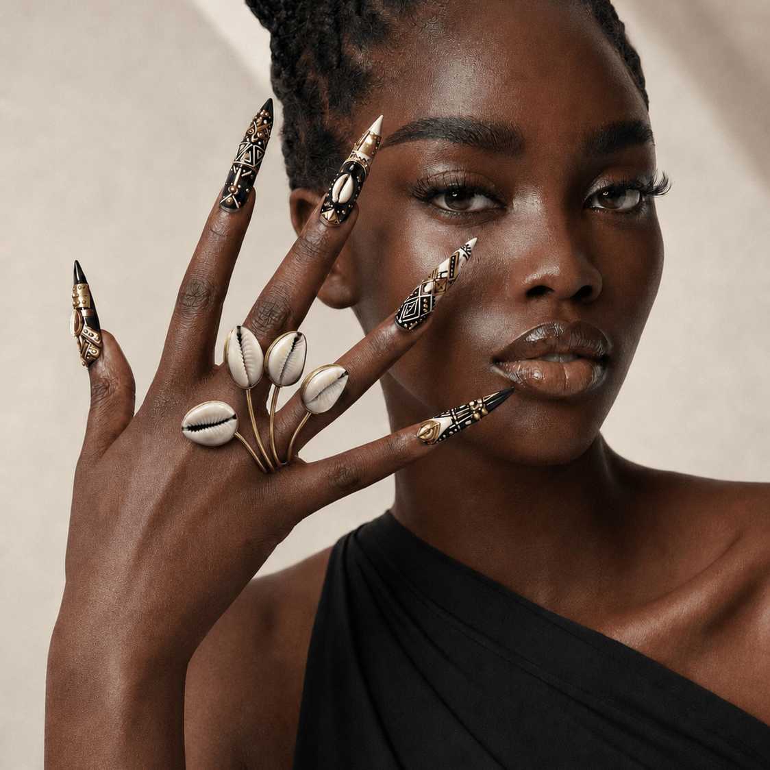 Kipepeo Cowry Shell Ring - Trufacebygrace
