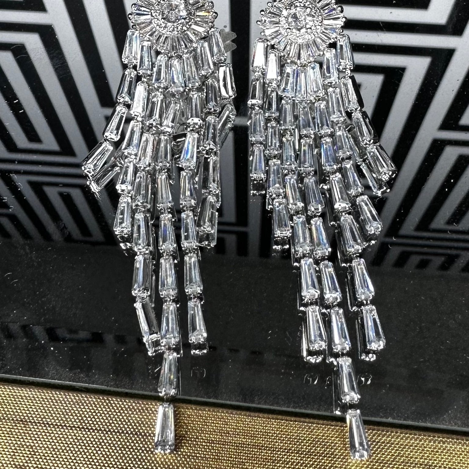 Kitiwa Rhinestone Drop Earrings - Trufacebygrace