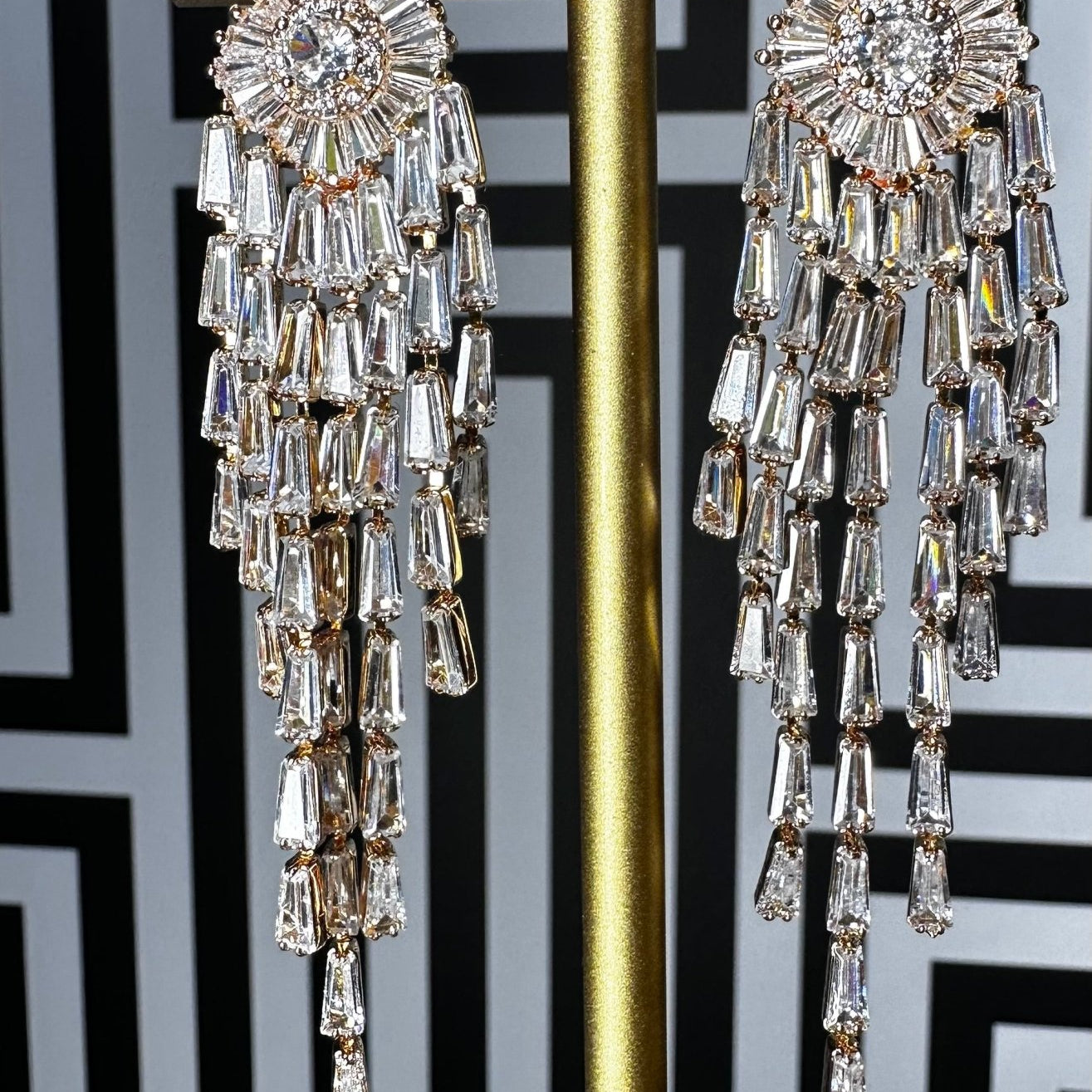 Kitiwa Rhinestone Drop Earrings - Trufacebygrace