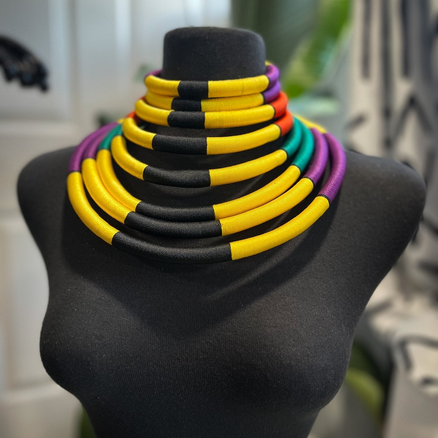 Kukua in Wakanda Thread Necklace - Trufacebygrace