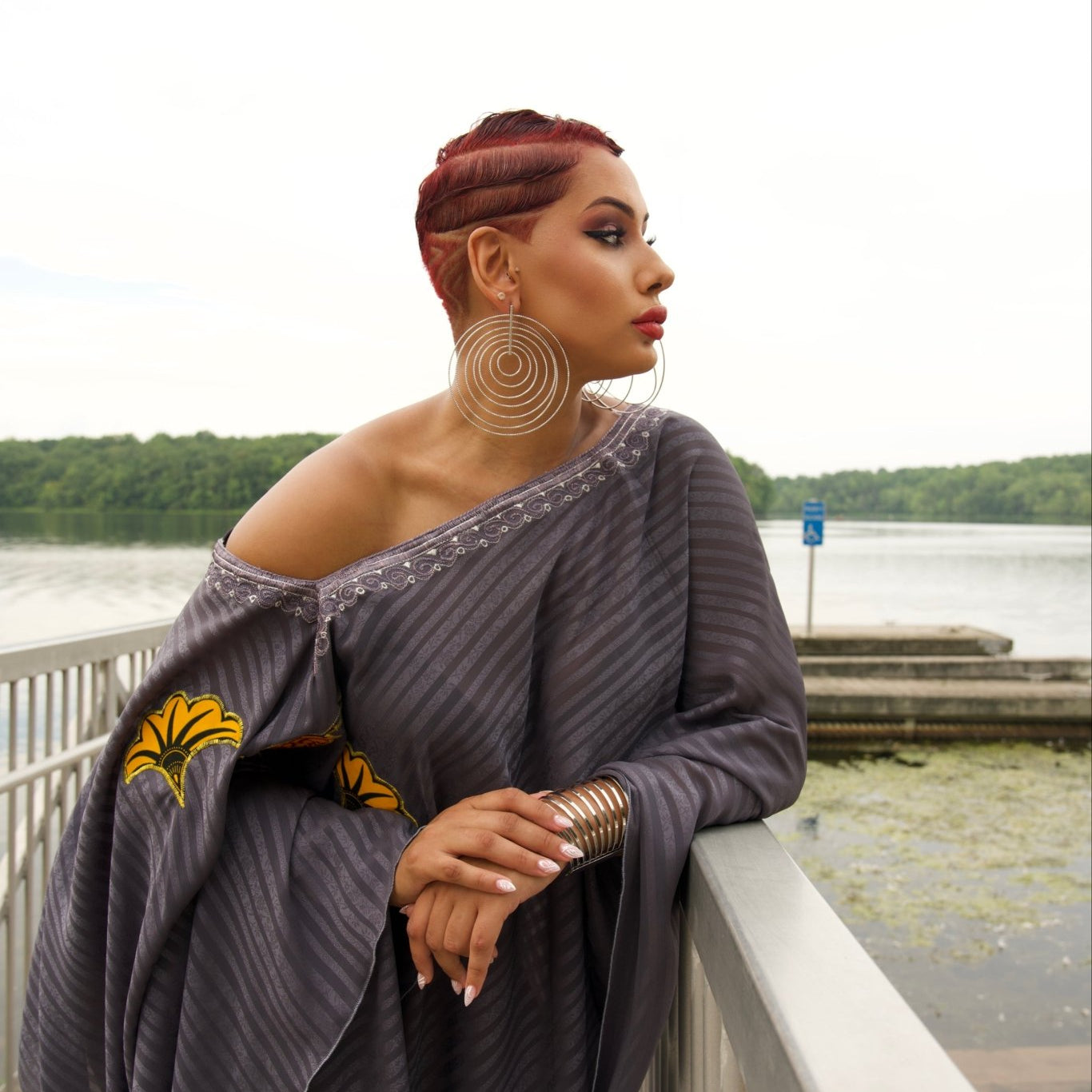 Laci Super Lightweight Statement Circlet Earrings - Trufacebygrace