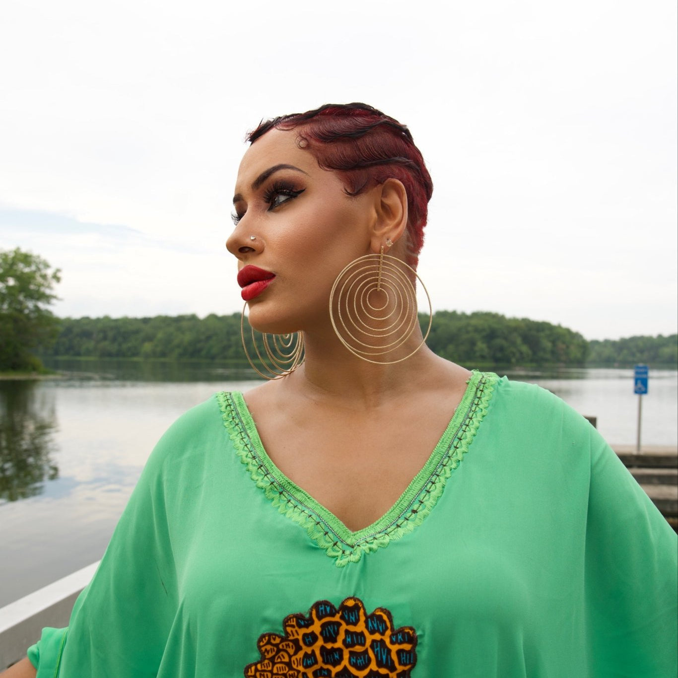 Laci Super Lightweight Statement Circlet Earrings - Trufacebygrace