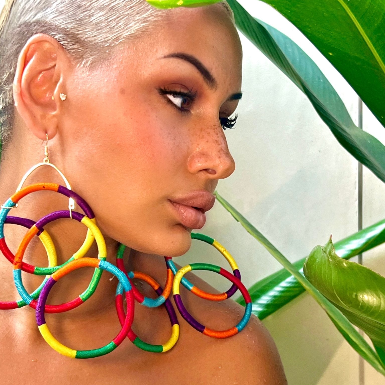 Lightweight multi rings Kukua Earrings - Trufacebygrace