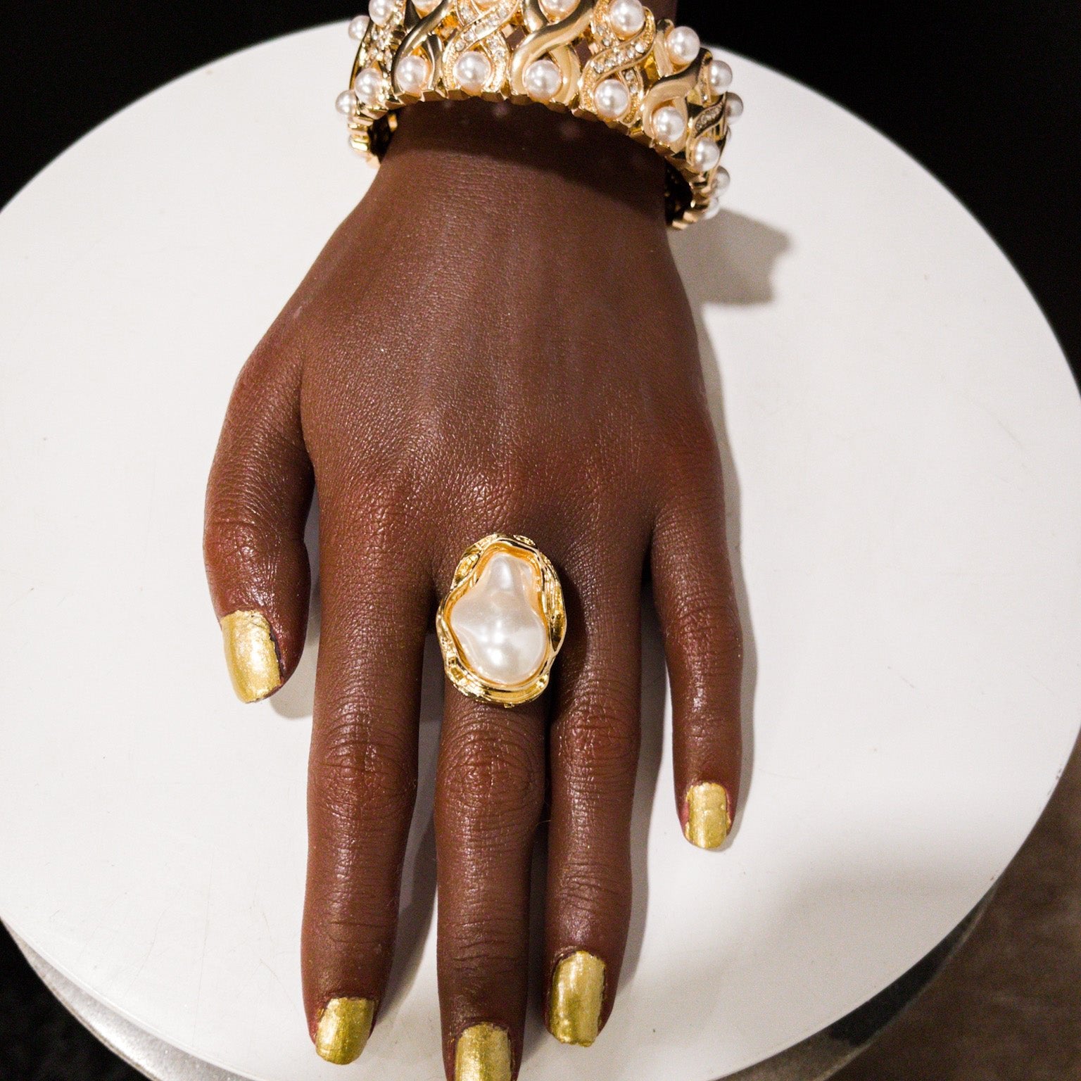 Lily Pearl adjustable ring - Trufacebygrace