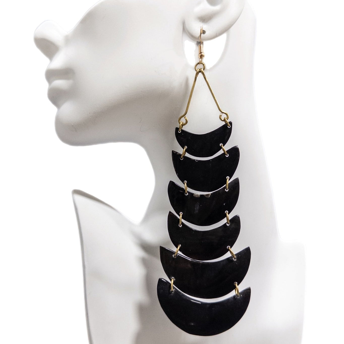 Lunar Elegance Horn Earrings - Trufacebygrace