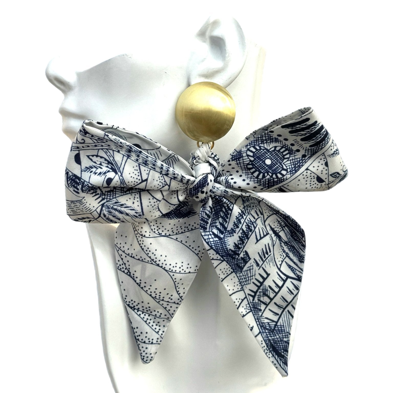 Luxe Bow Earrings - Graphics - Trufacebygrace