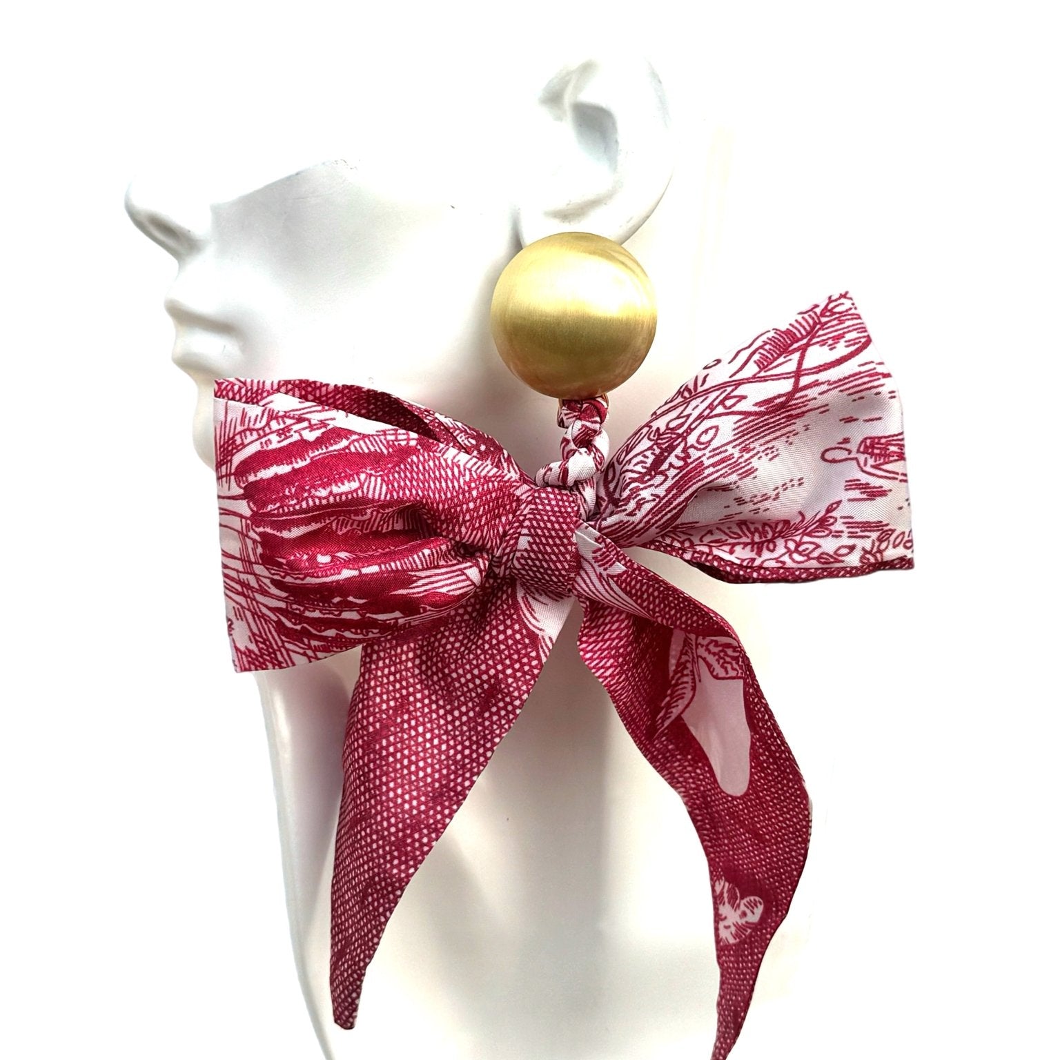 Luxe Bow Earrings - Graphics - Trufacebygrace