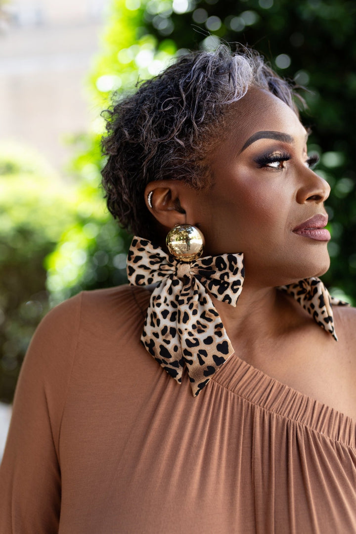 Luxe Bow Earrings - Prints - Trufacebygrace