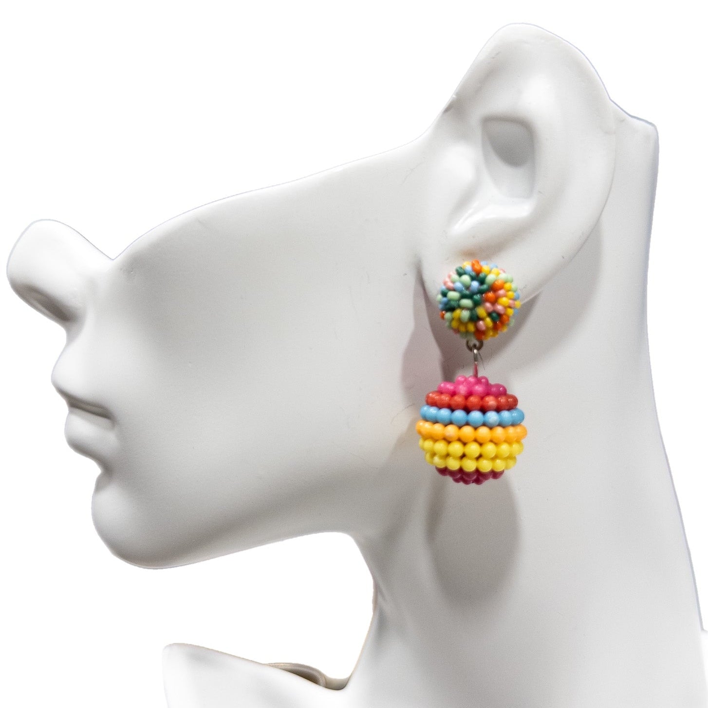 Mamuna Beaded MINI Color Pop Earrings - Trufacebygrace