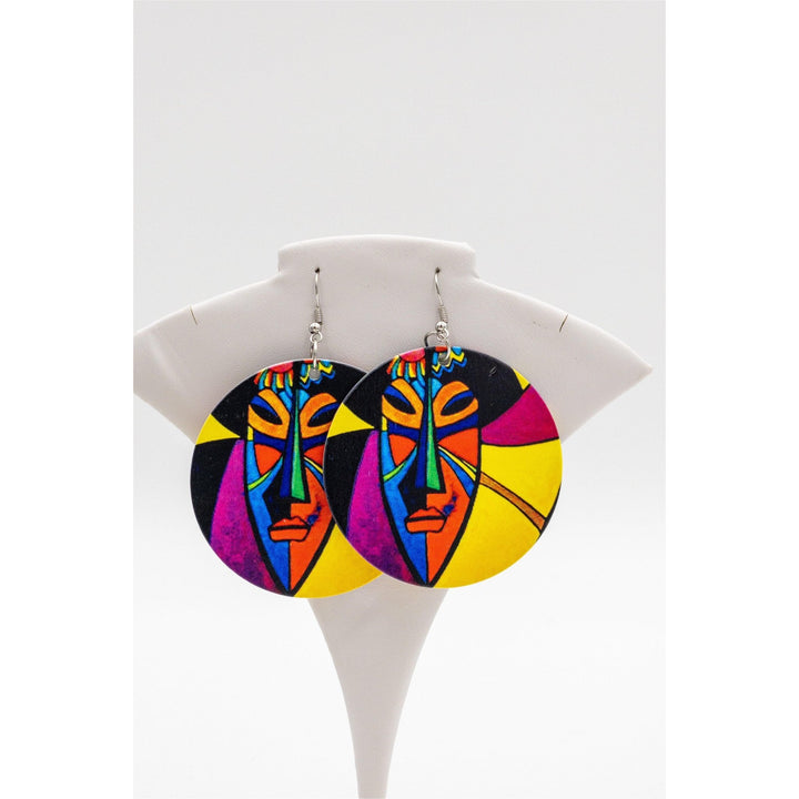 Mande African Face Mask Earrings - Trufacebygrace