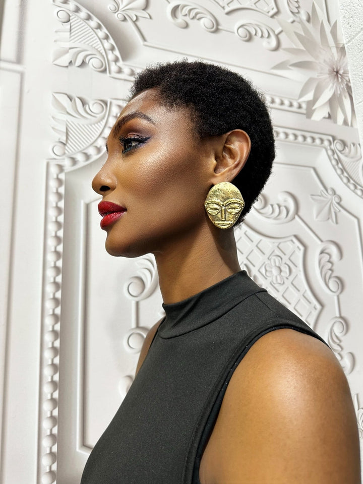 Manimdaho Sun Mask Earrings - Trufacebygrace