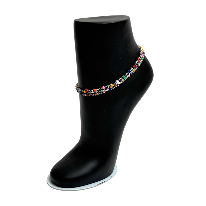 Maua Multicolor Beaded Anklet - Trufacebygrace