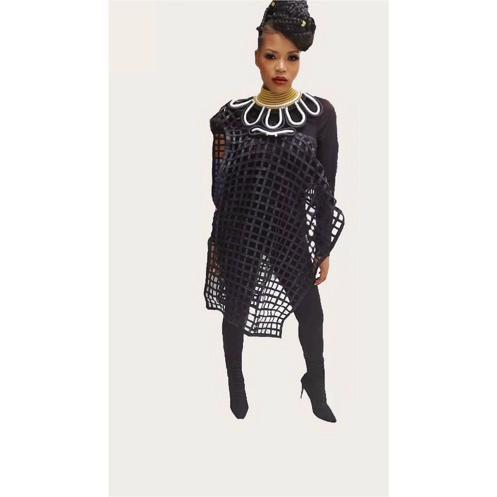 Mebolife laced Ankara convertible Cape/Top/ Scarf - Trufacebygrace