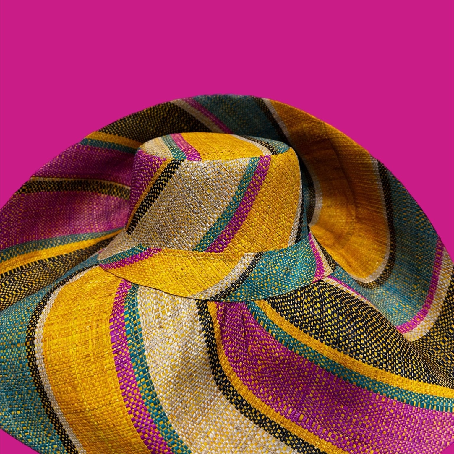 Meena design/Stripes Beach Hat - Trufacebygrace