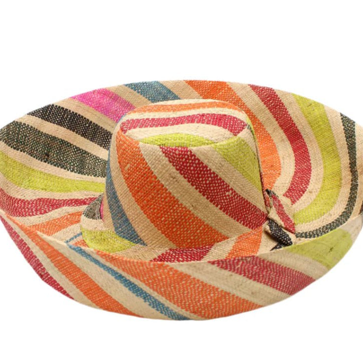 Meena design/Stripes Beach Hat - Trufacebygrace