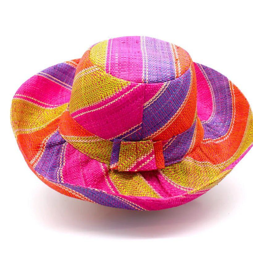 Meena design/Stripes Beach Hat - Trufacebygrace