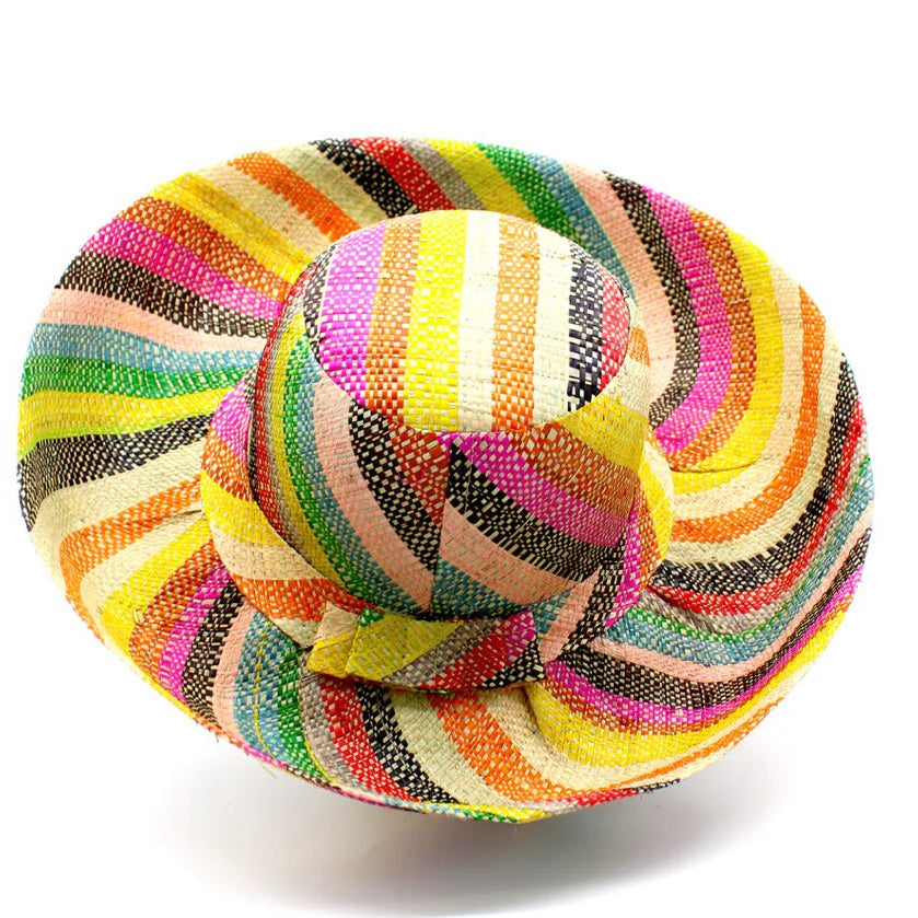 Meena design/Stripes Beach Hat - Trufacebygrace