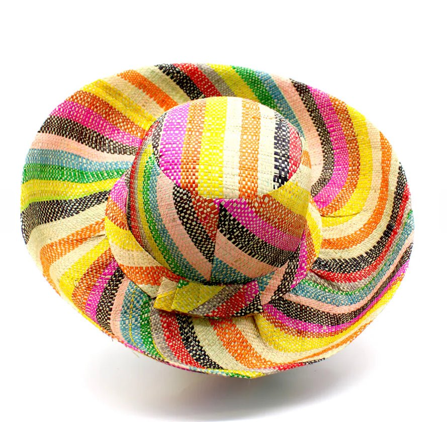 Meena design/Stripes Beach Hat - Trufacebygrace