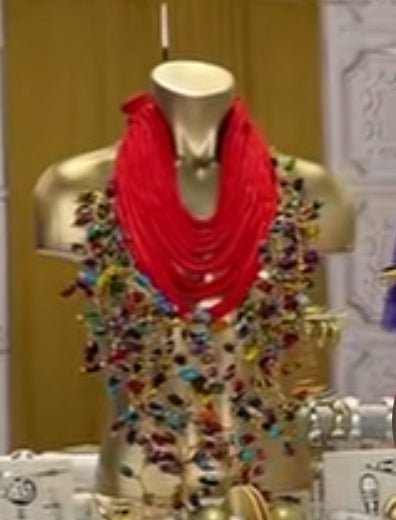 Metallic Gold Heritage Ntoma Kandy Branch Statement Necklace - Trufacebygrace