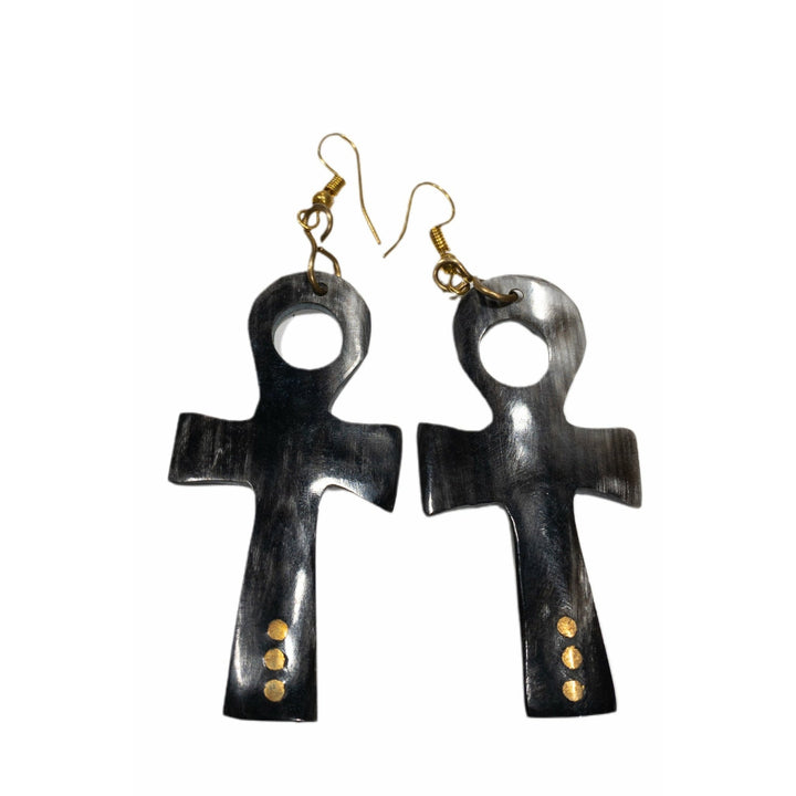 Mfupa Ankh Earrings - Trufacebygrace